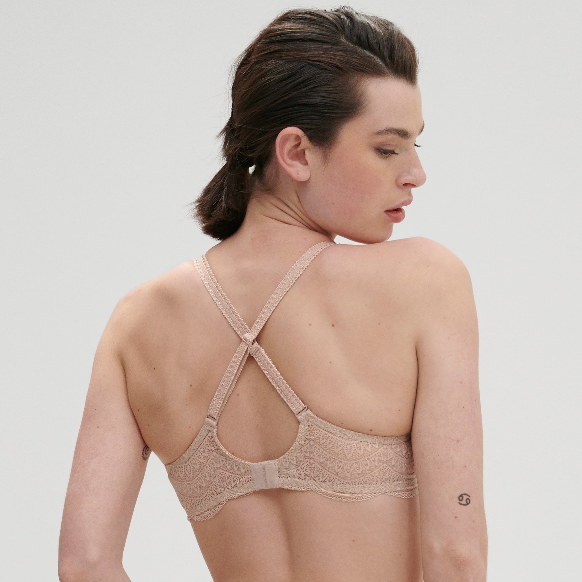 Karma Squared Neckline Spacer Bra - Skin Rose - Image 7