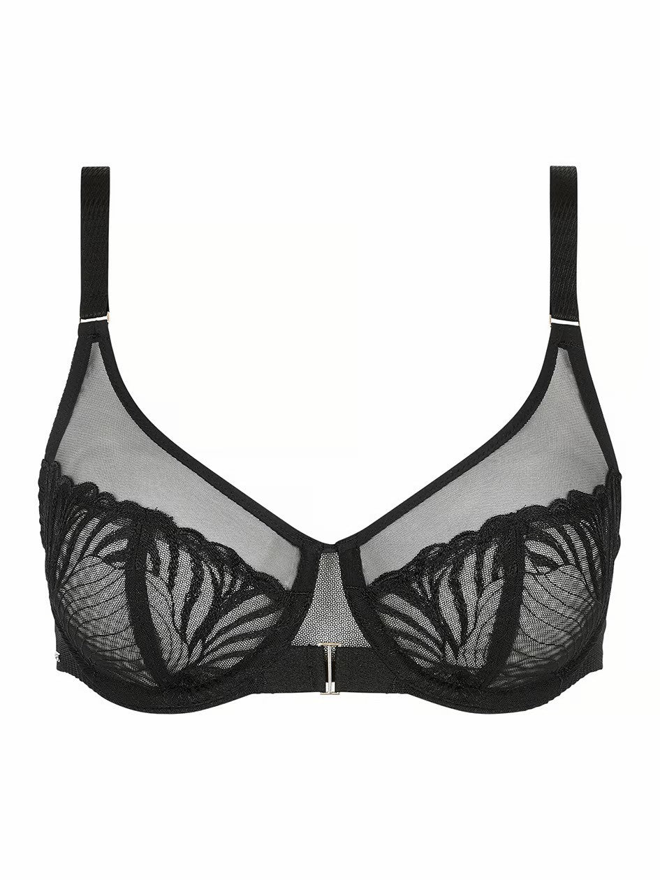 Legend Full Coverage Unlined Underwire Bra - Black - 5