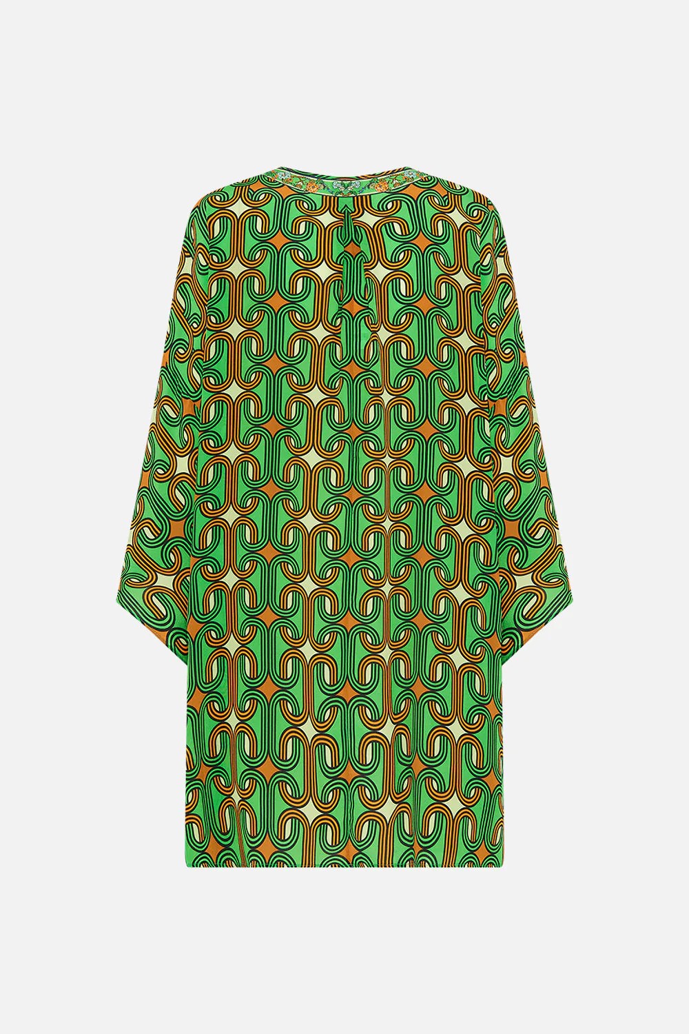V neck short kaftan with ties - 7