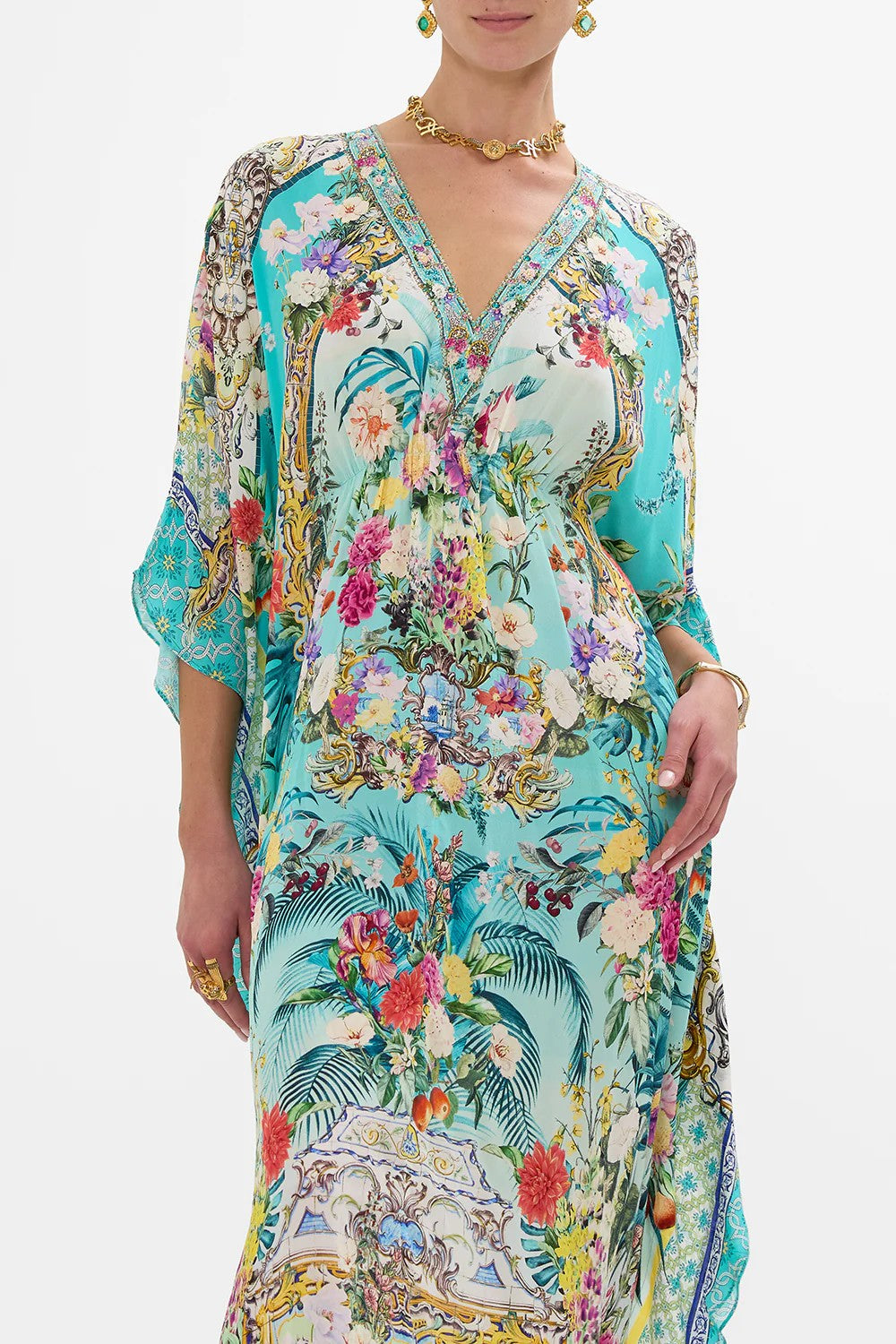 Gathered waist kaftan - 3