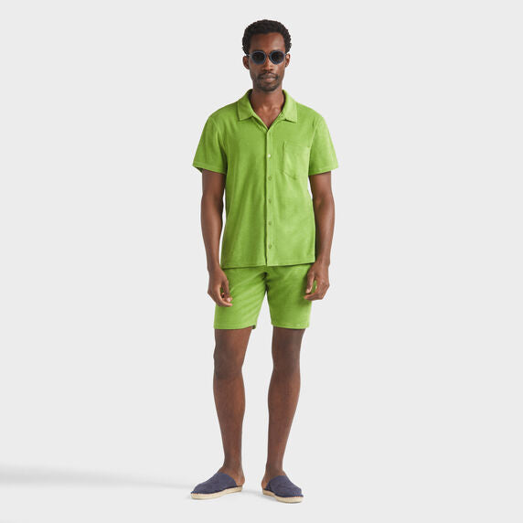 Terry Bowling Shirt Solid - Green - 3