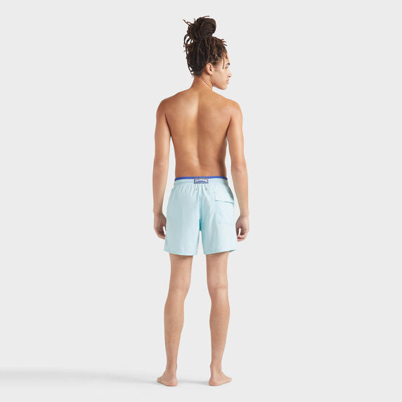 Men Swim Shorts Bicolor - Light Blue - 2