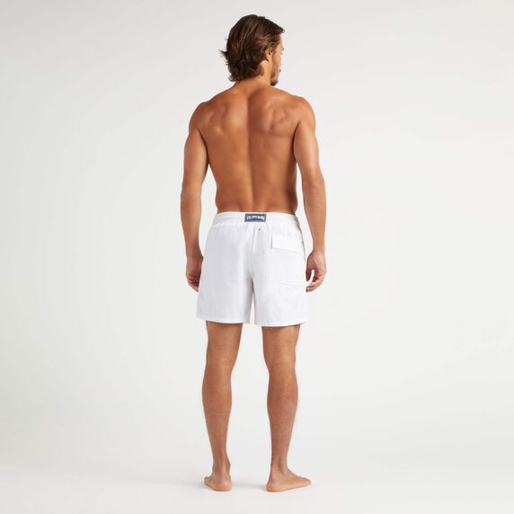 Men Swim Shorts - Vilebrequin x Ines de la Fressange - White - 3