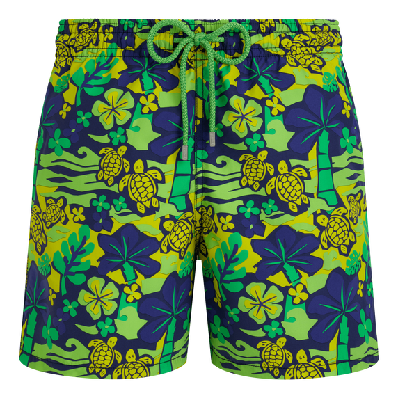 Men Swim Shorts Monoi Turtles - Green - 4