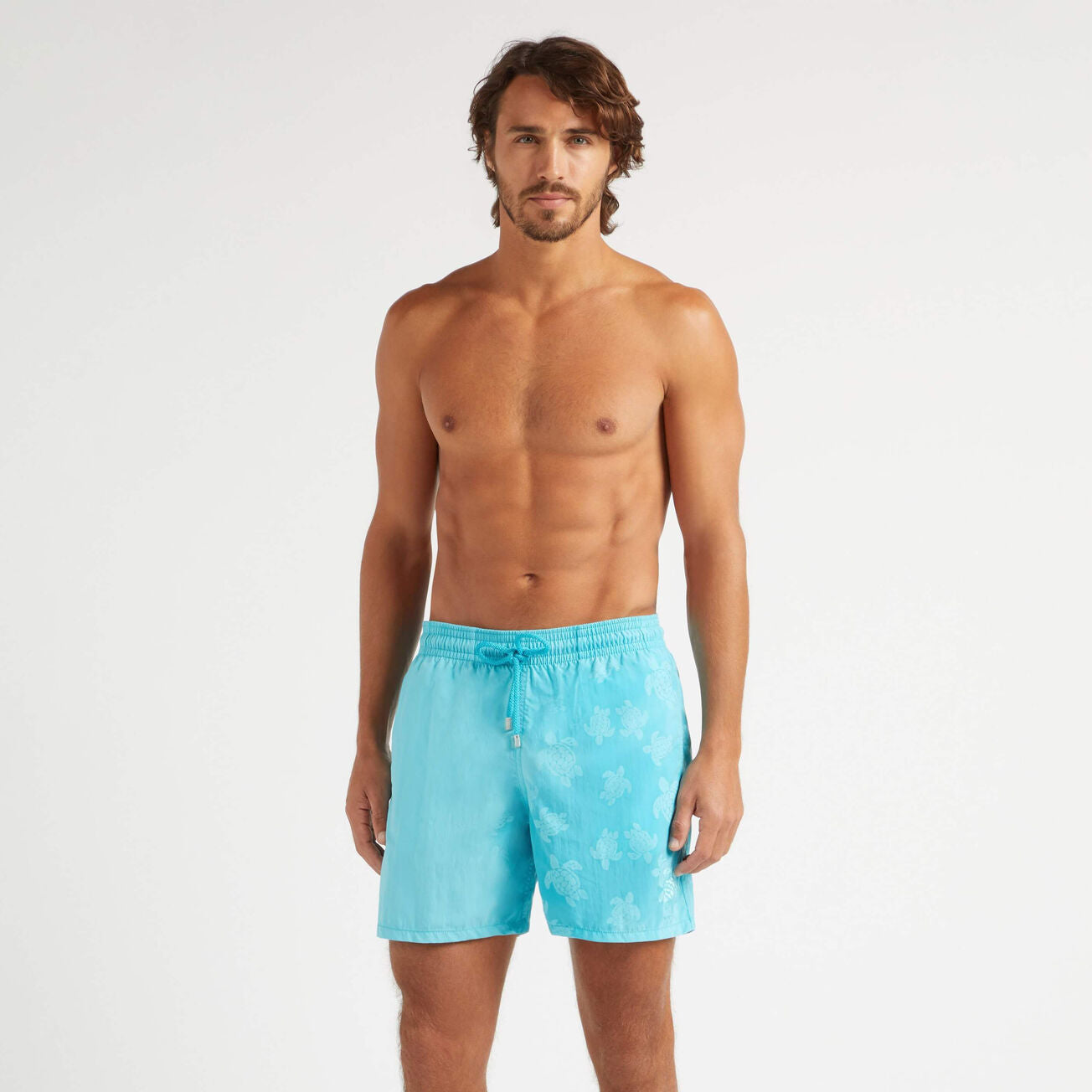 Men Swim Shorts Water-reactive Ronde des Tortues - Blue - 1