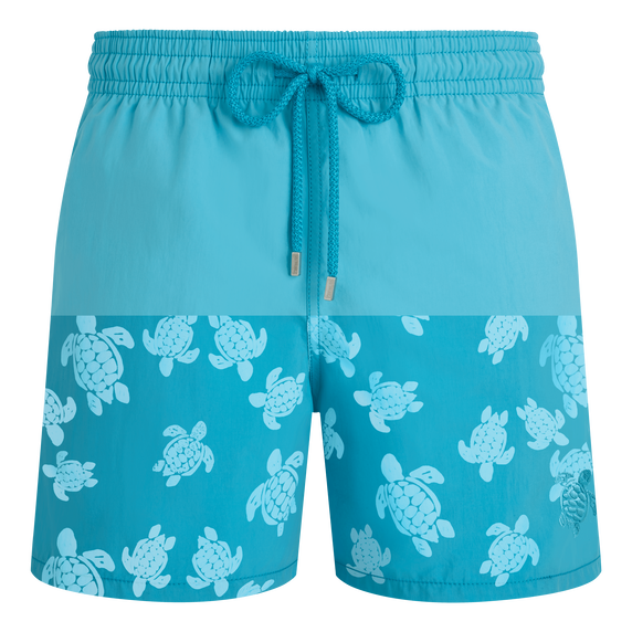 Men Swim Shorts Water-reactive Ronde des Tortues - Blue - 5