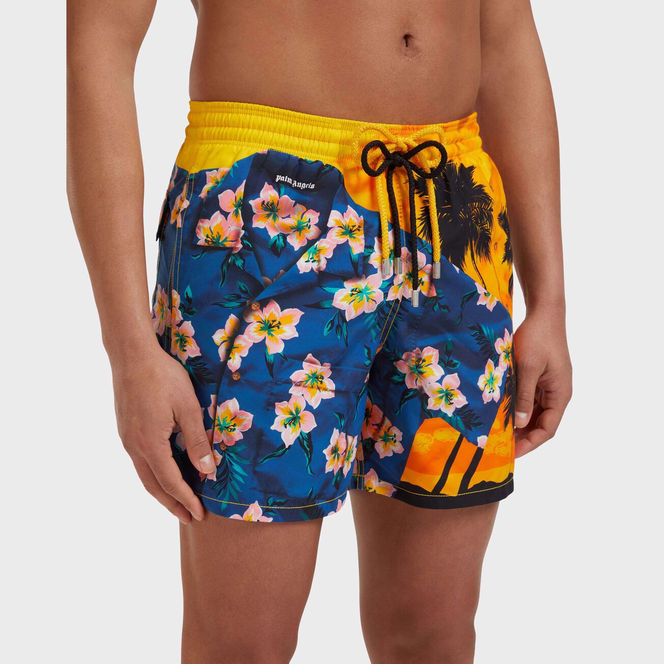 Men Swim Shorts Hawaiian Mix - VBQ x Palm Angels - 3