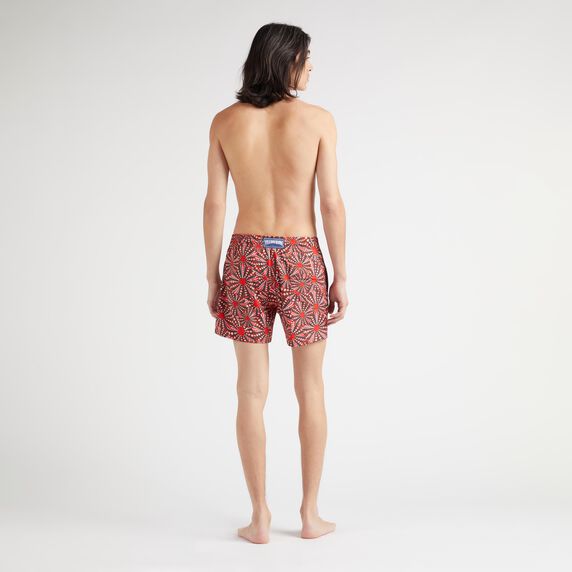 Men Stretch Short Swim Trunks Oursinades - Red - 2