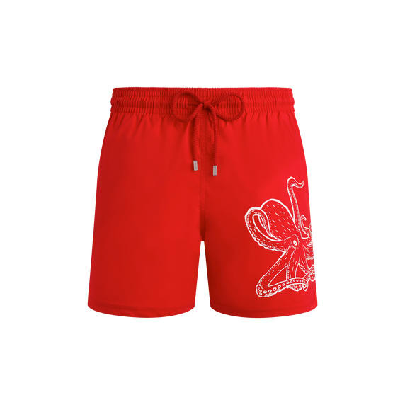 Men Stretch Short Swim Shorts Placed Poulpe - 4