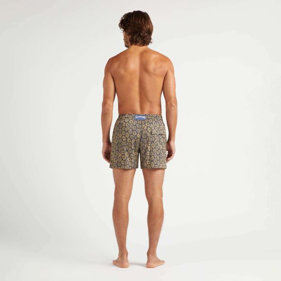 Men Stretch Short Swim Shorts Carapaces - Navy - 2