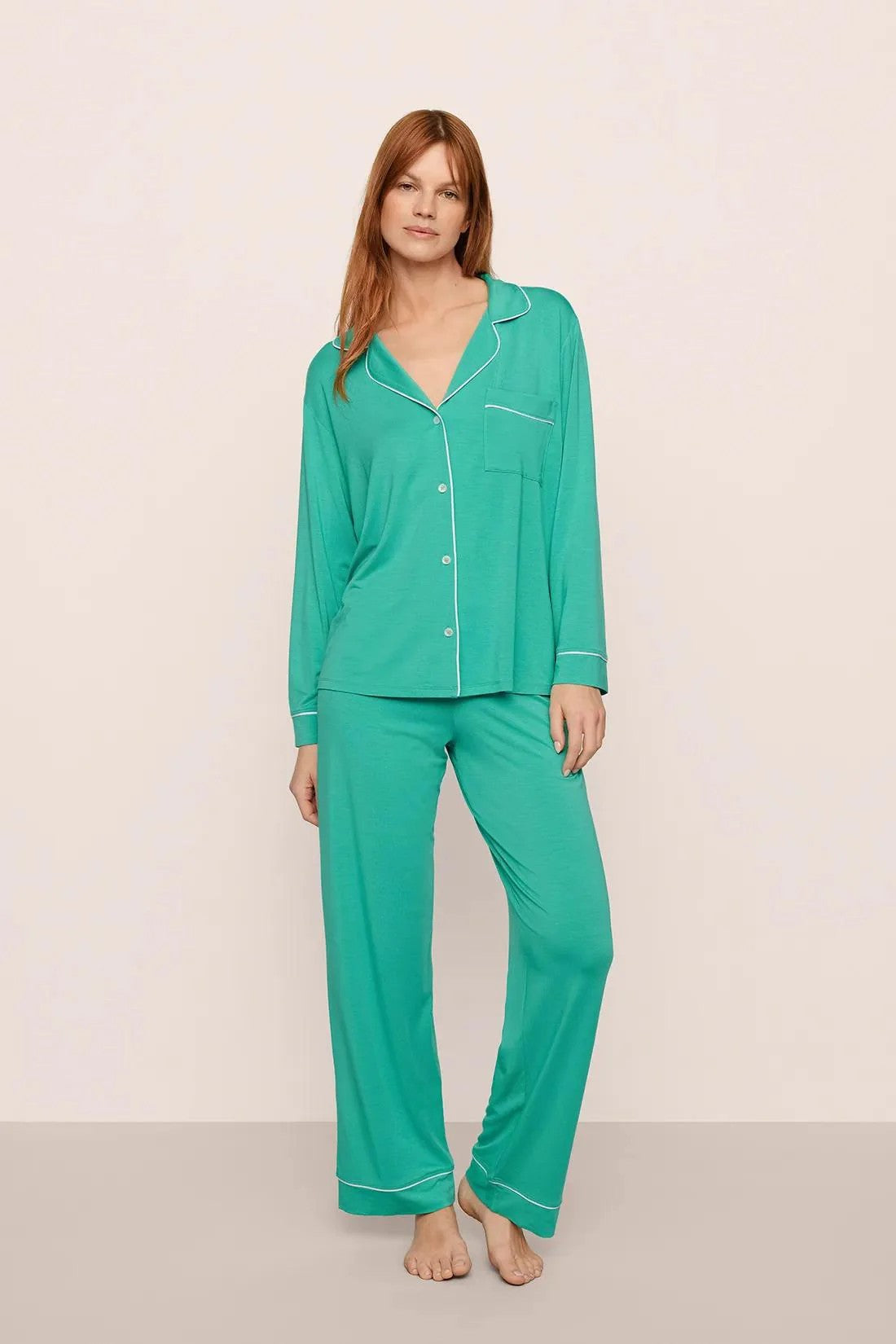 Gisele TENCEL™ Modal Long PJ Set - Green - 1