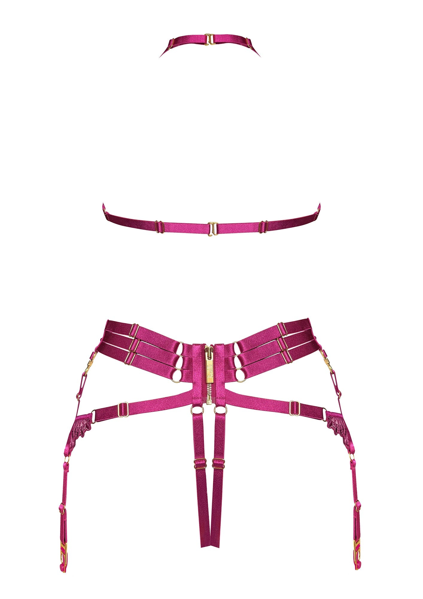 Mari Suspender Harness Fuchsia - 9