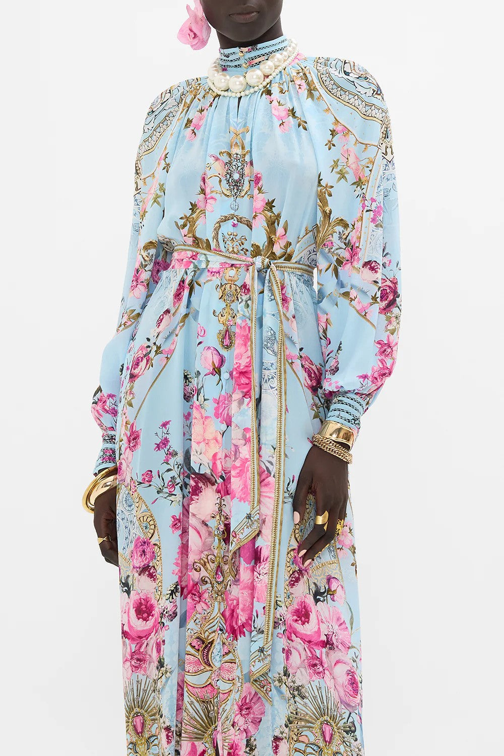Raglan sleeve midi shirt dress - 2