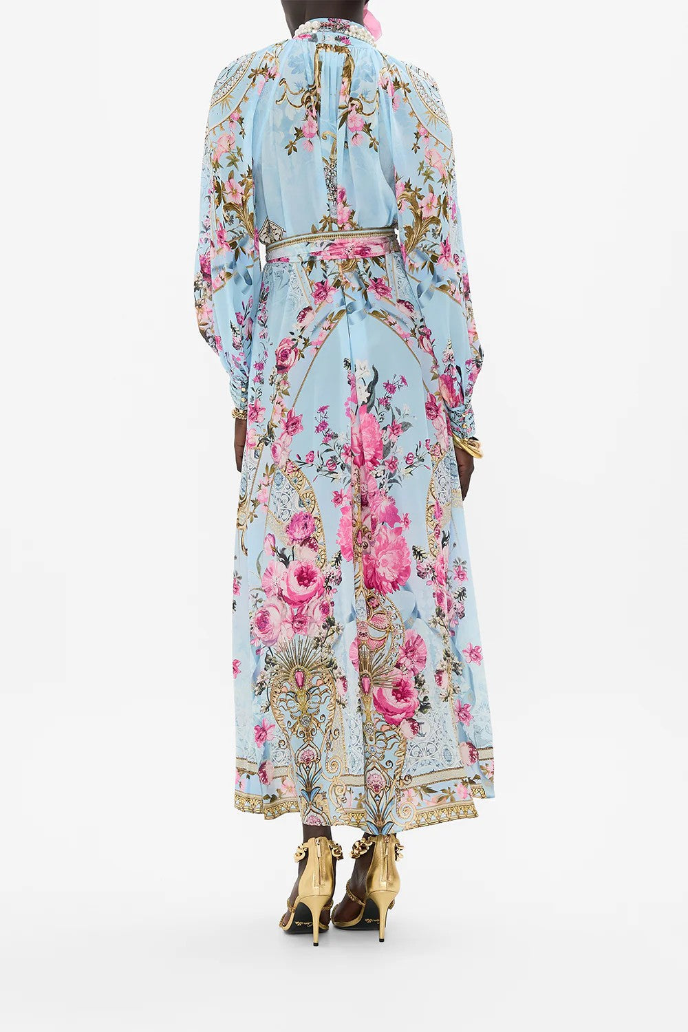 Raglan sleeve midi shirt dress - 4