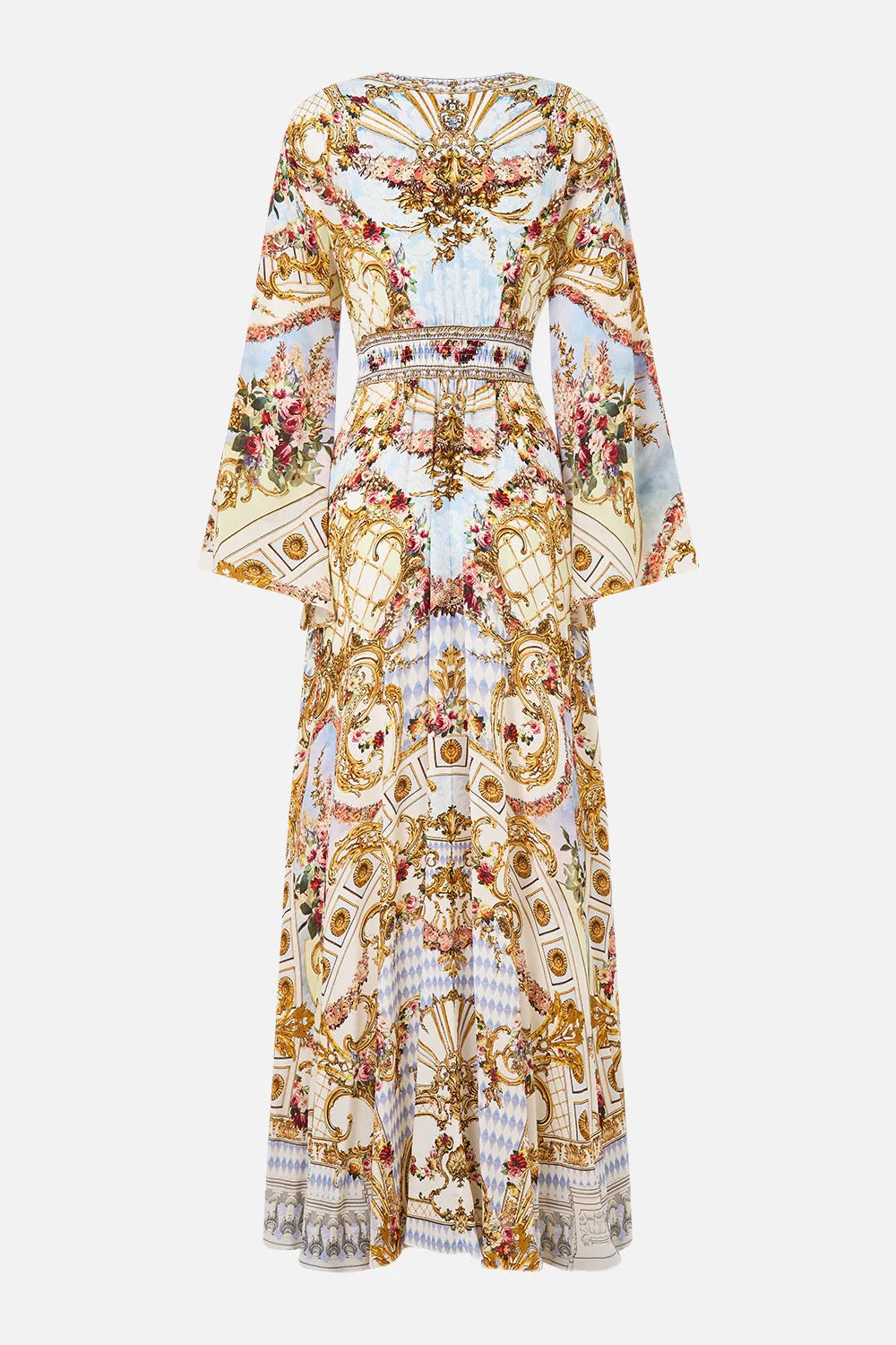 Kimono sleeve dress with shirring detail - 7