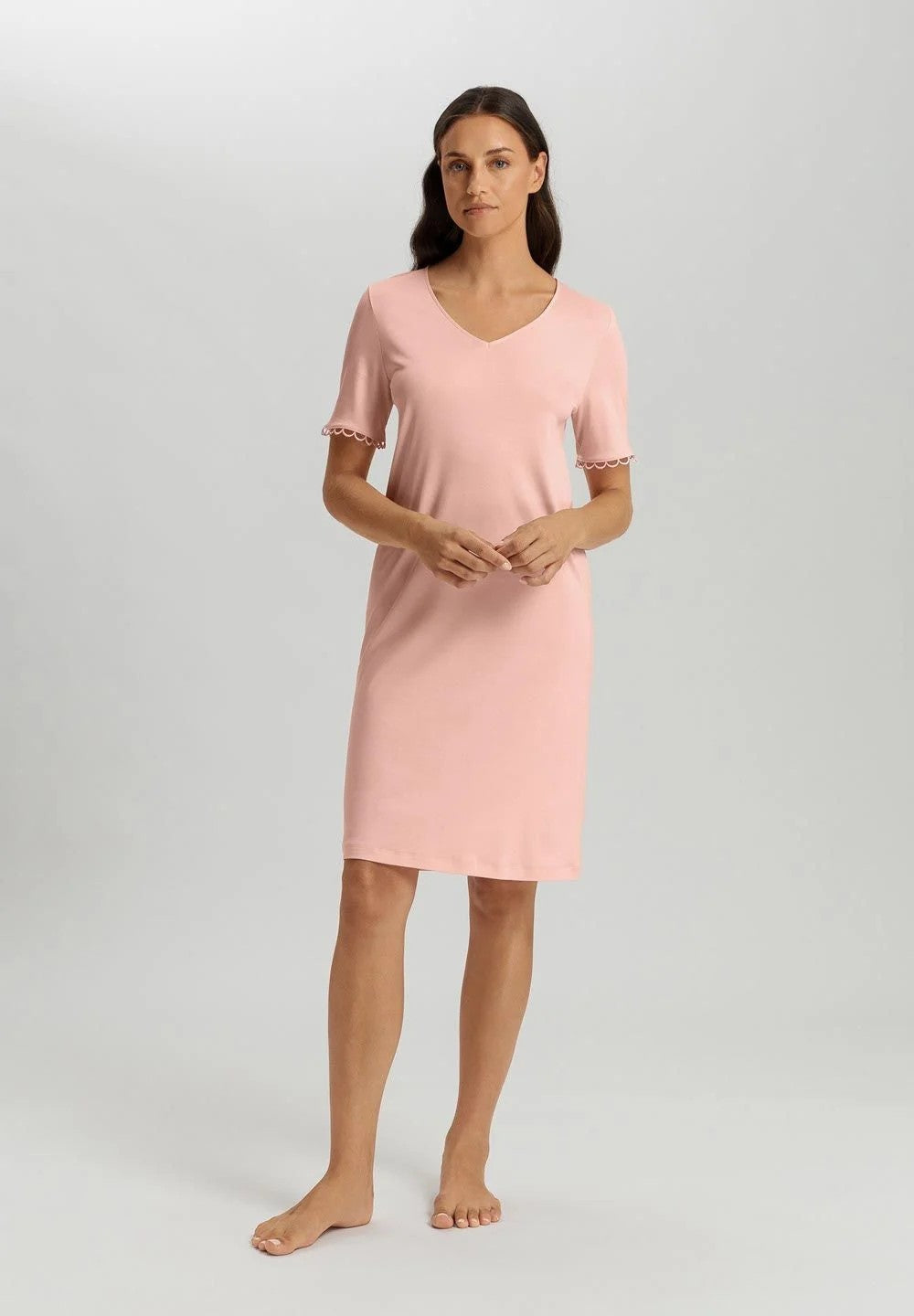 Anouk Short Sleeve Nightdress 100 cm - Pink - 1