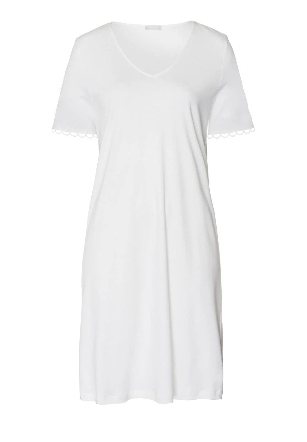Anouk Short Sleeve Nightdress 100 cm - White - 4