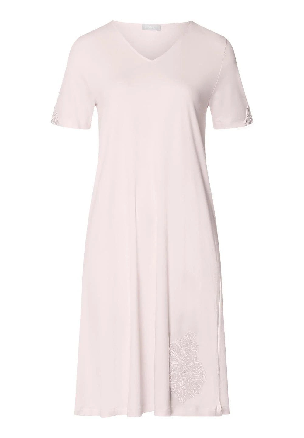 Belina NW Short Sleeves Nightdress 100 cm - Pink - 4