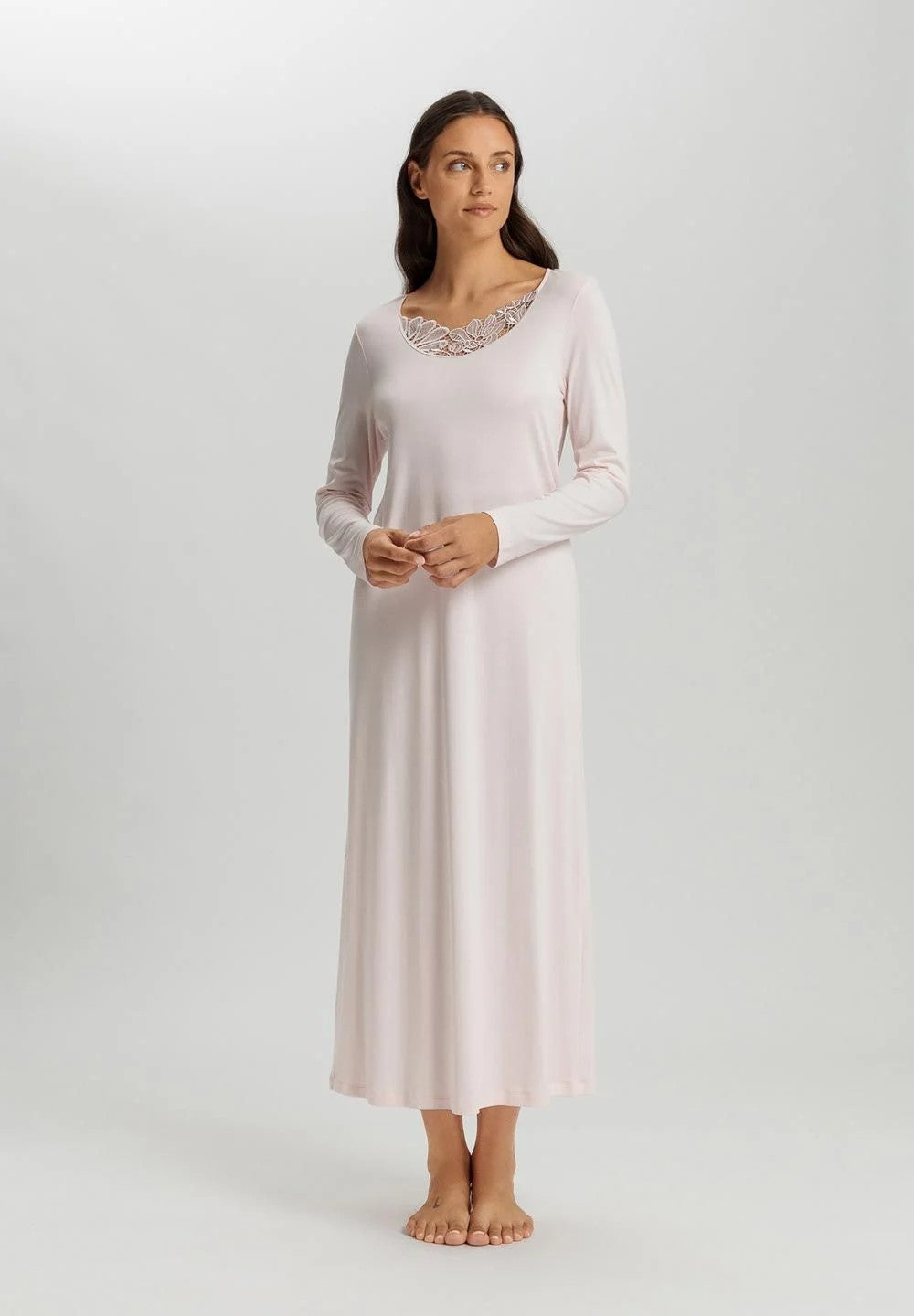 Belina NW Long Sleeve Nightdress 130 cm - Pink - 1