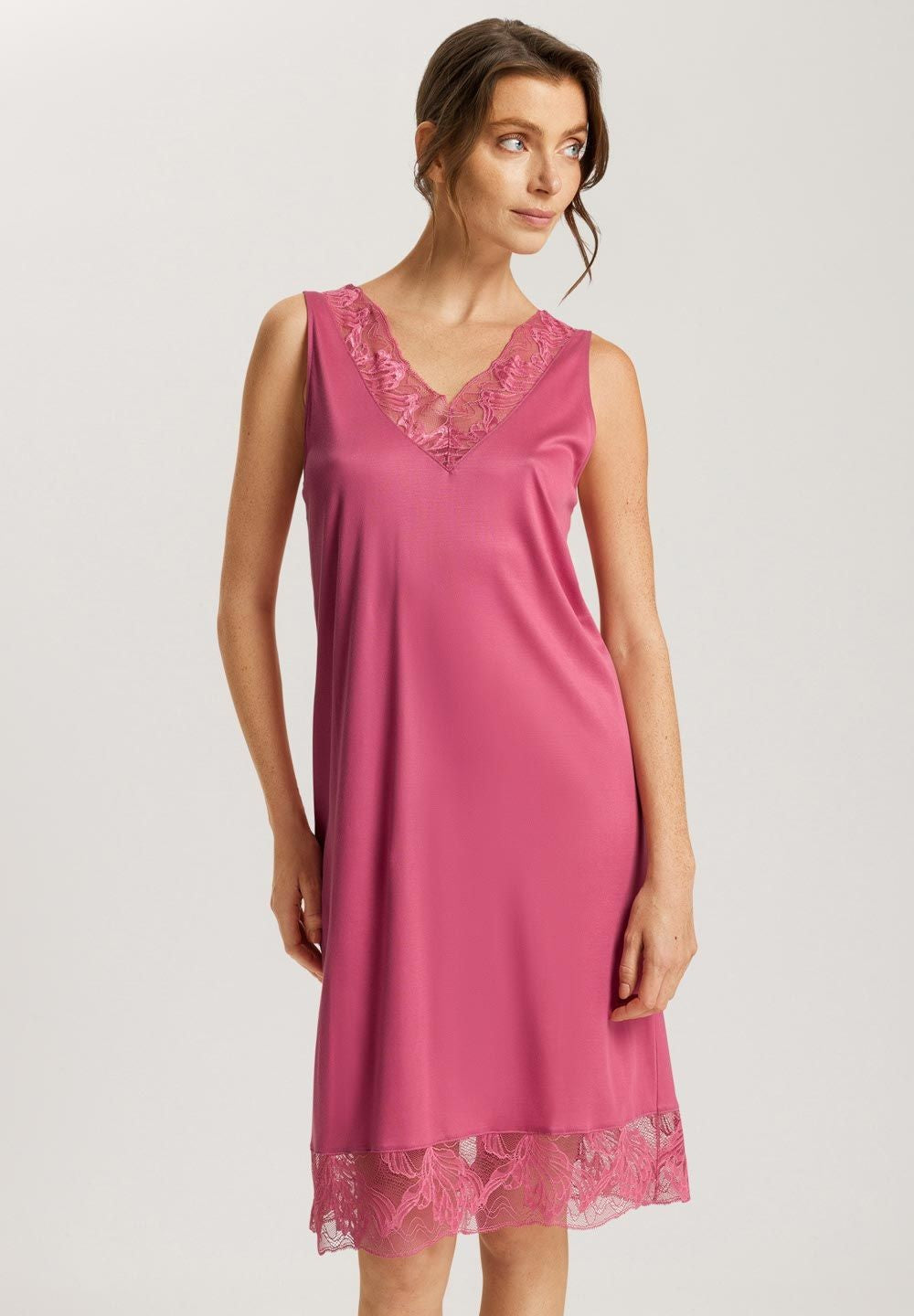 Eva NW Sleeveless Nightdress 100cm - Rose - 1
