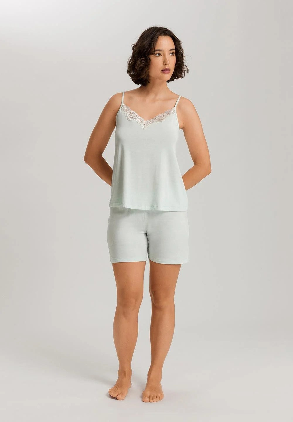 Natural Elegance SLV/L Short Pajama - Light Green - 2