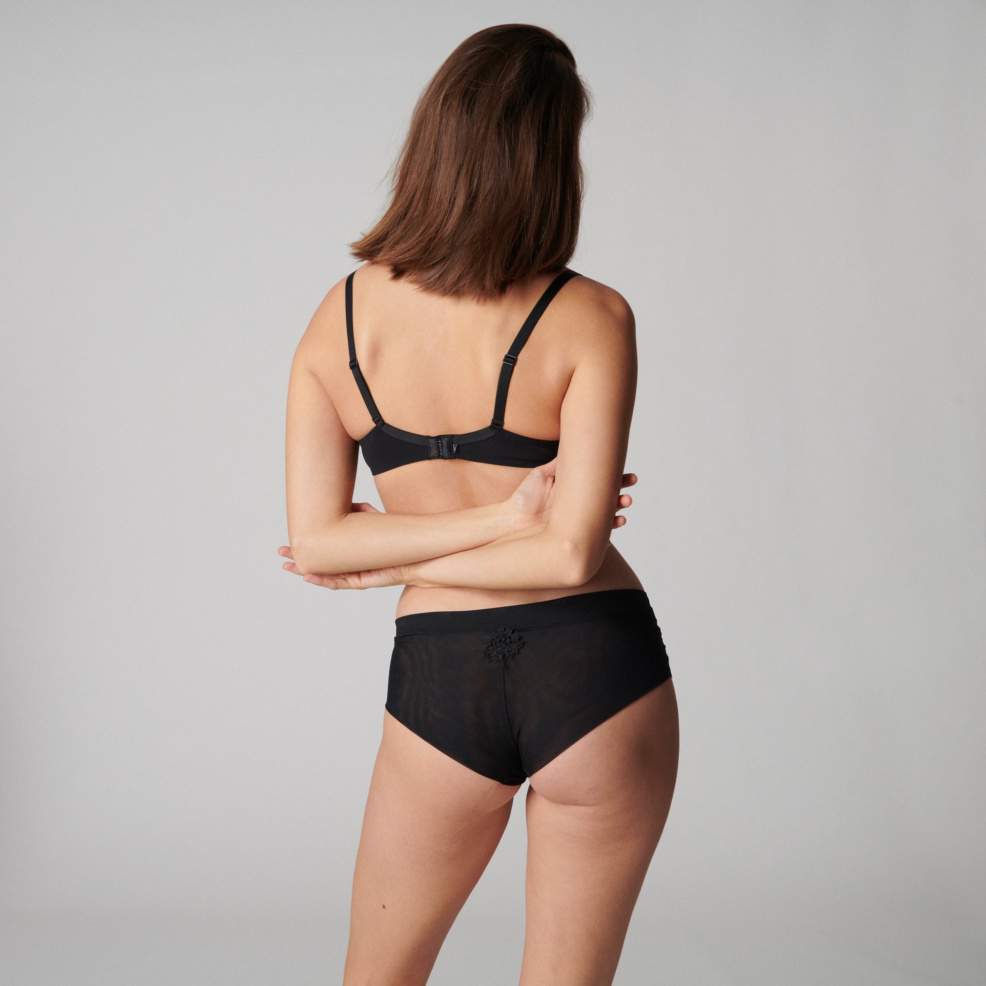 Wish Plunging Underwired Bra - Black - Image 3