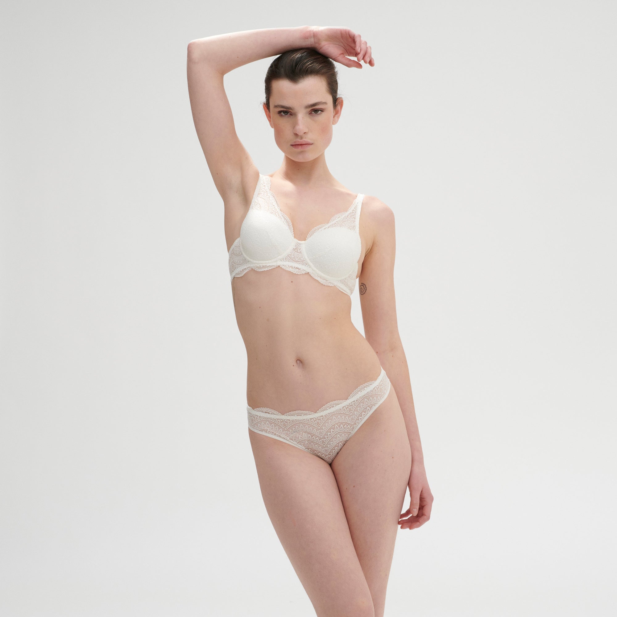 Karma Squared Neckline Spacer Bra - Natural - Image 3