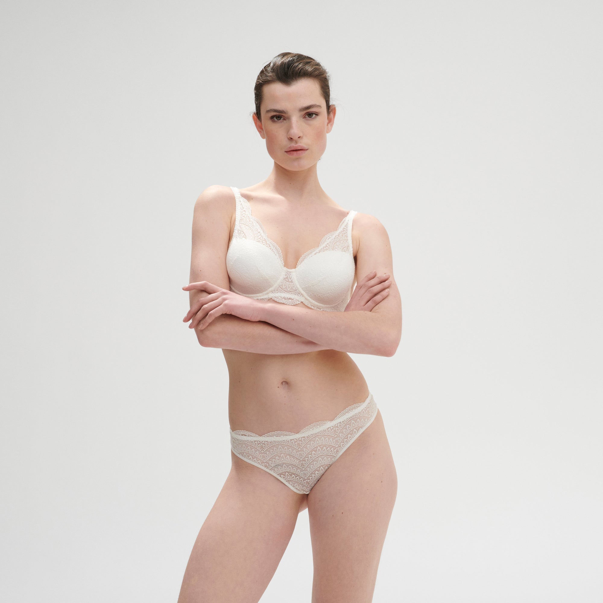 Karma Squared Neckline Spacer Bra - Natural - Image 5
