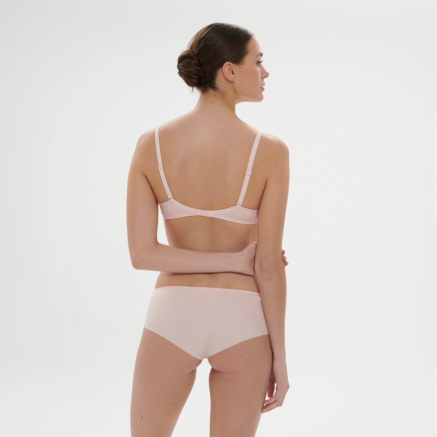 Saga Plunging underwired bra - Nude - Image 