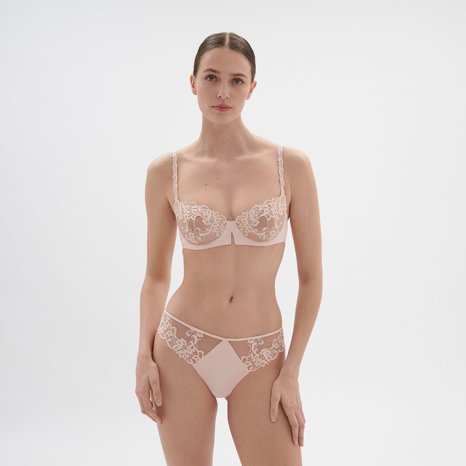 Saga Half Cup Bra - Nude - Image 7