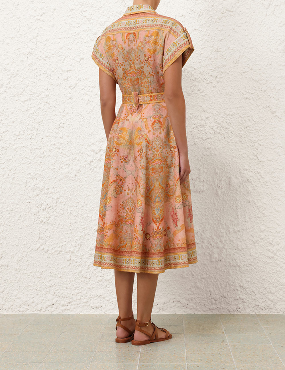 Acacia Midi Shirt Dress - Pink - 3