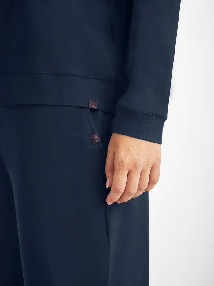 Basel Micro Modal Stretch - Women's Pullover Hoodie with Trousers - 
