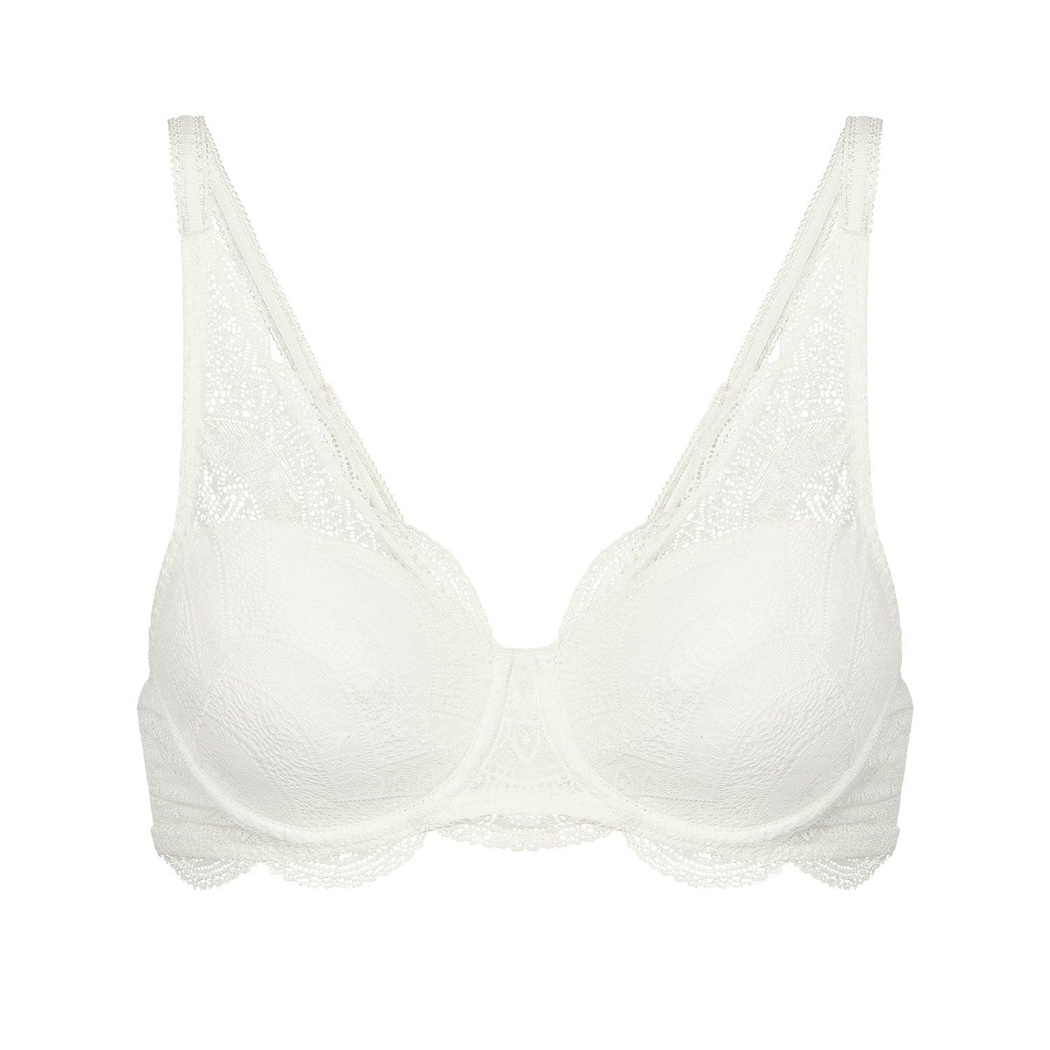 Karma Squared Neckline Spacer Bra - Natural - Image 8