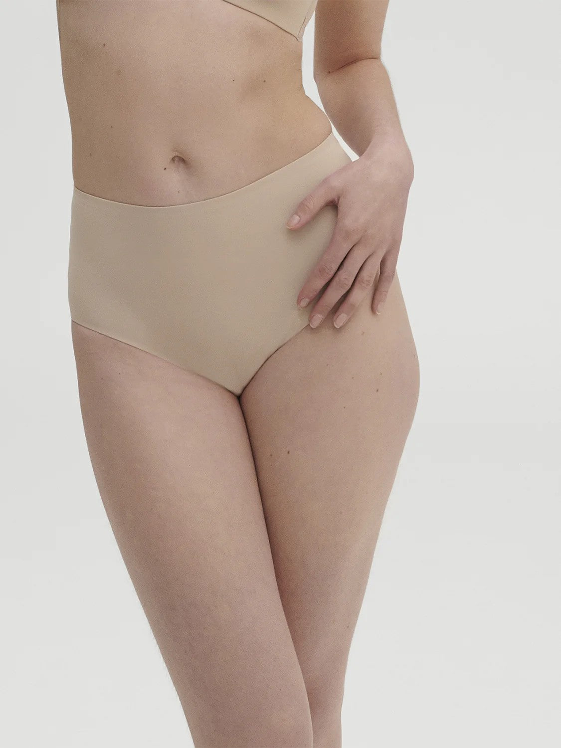 Essential High waisted - light control panties - Beige - 1
