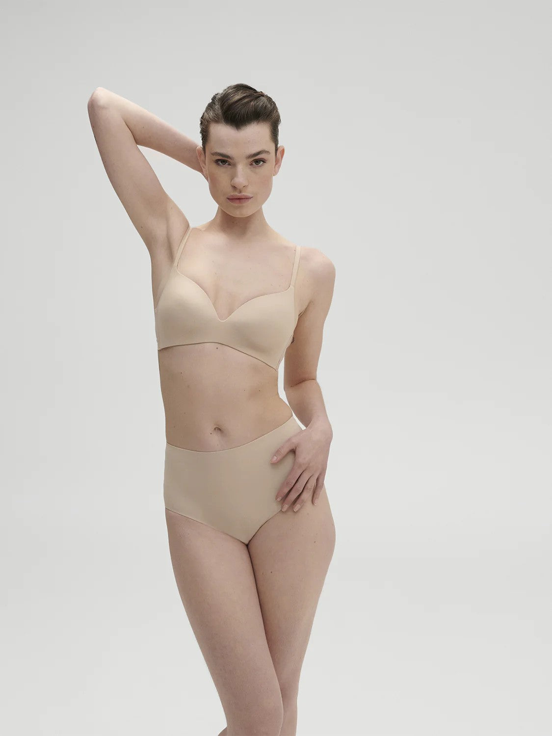 Essential High waisted - light control panties - Beige - 3