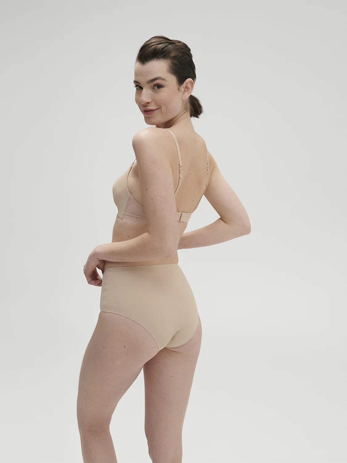 Essential High waisted - light control panties - Beige - 5