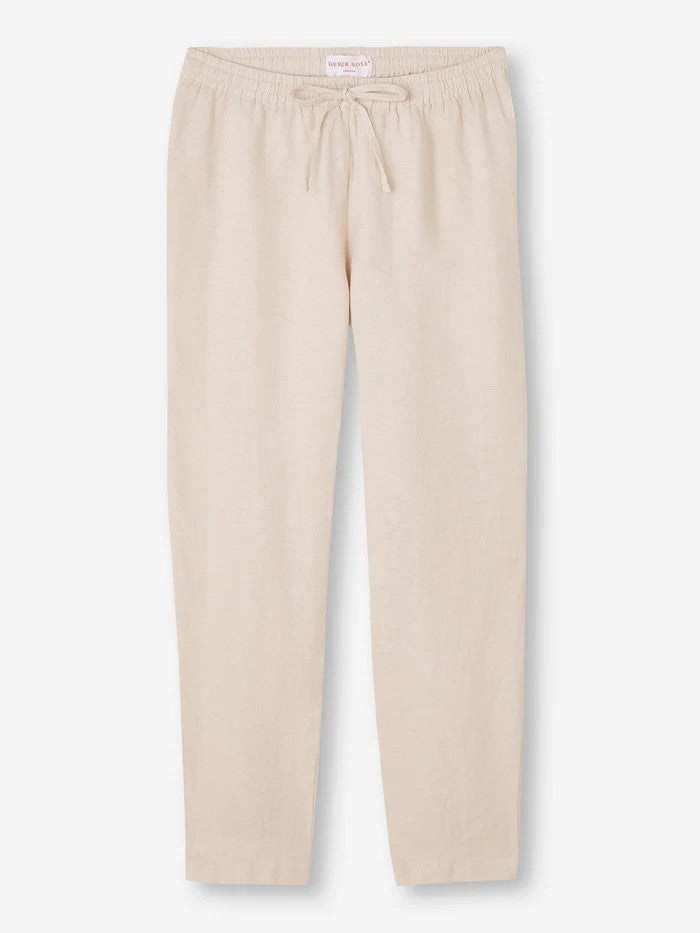 Sicily Linen Sand - Women's Shirt with Trousers - Sand - 4
