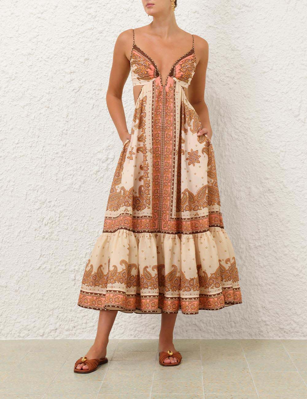 Maxine Plunge Maxi Dress - 1