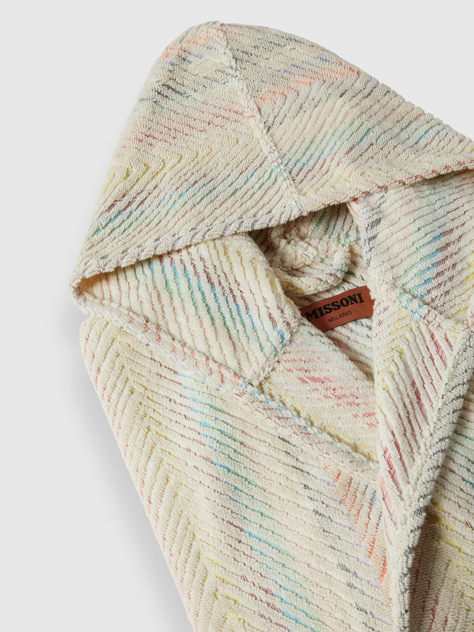 Harmony chevron cotton terry bathrobe - 3
