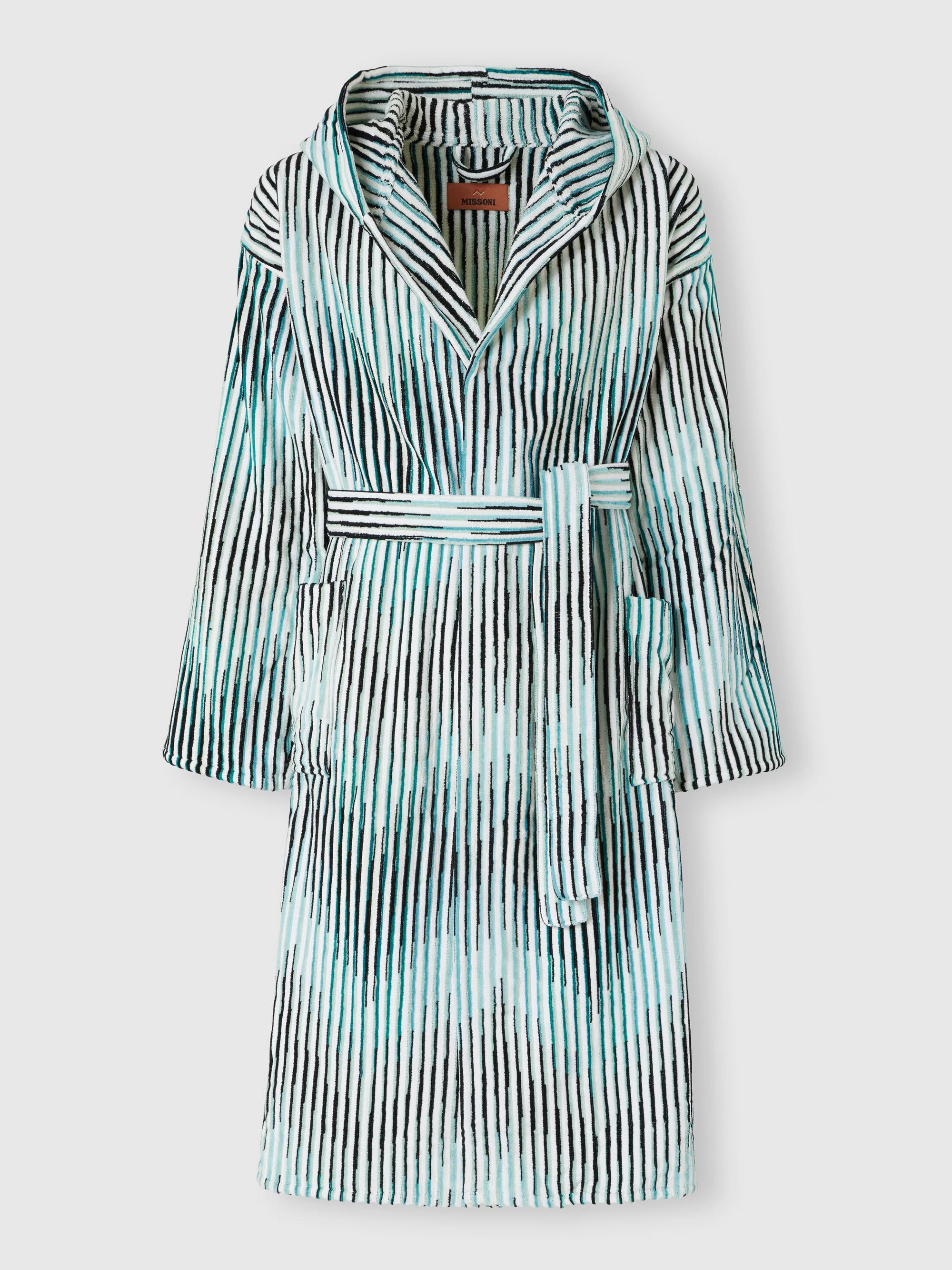 Arpeggio bathrobe in slub cotton terry - 2