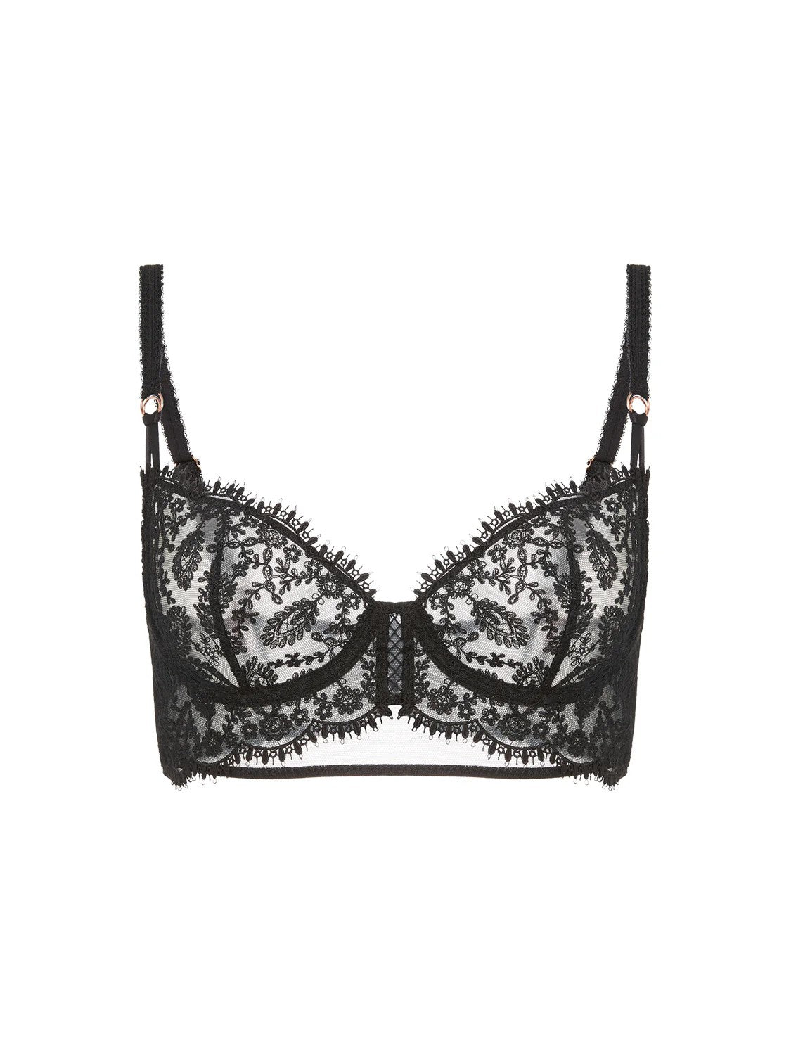 Precieuse half cup bra - Black - 6