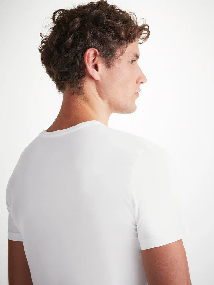 Basel Micro Modal Stretch - Men's T-Shirt - White - 3