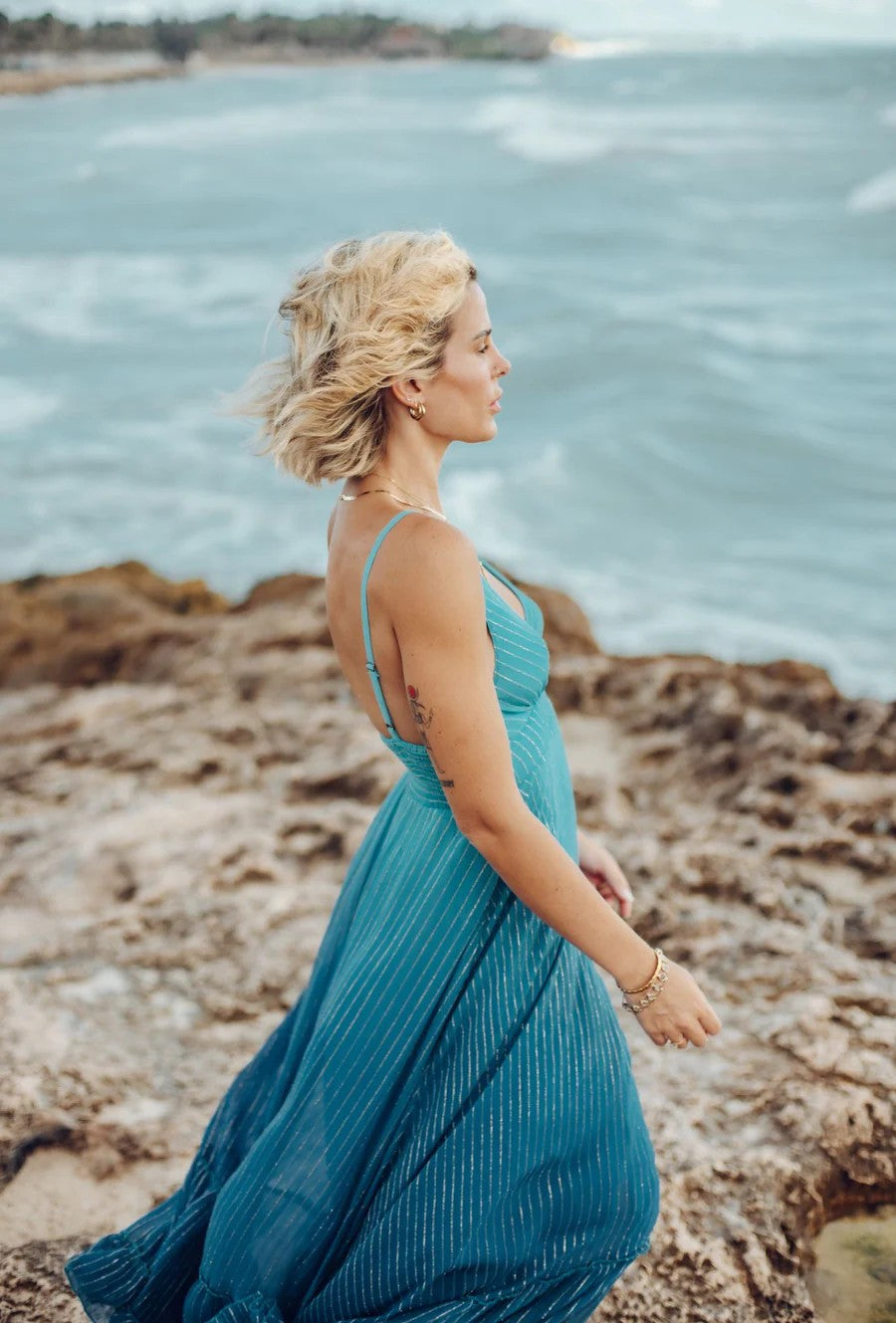 Reef Ocean Maxi Dress - Blue - 3