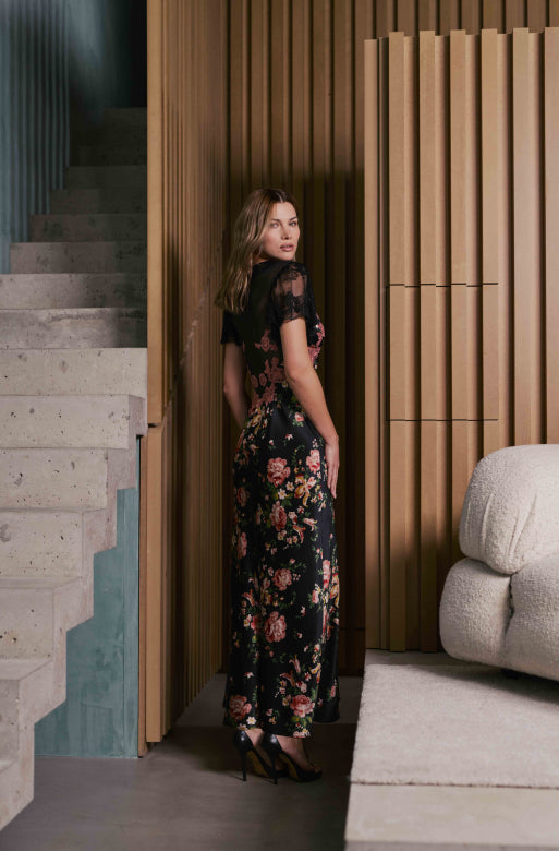 Bernadette long silk nightie dress - 2