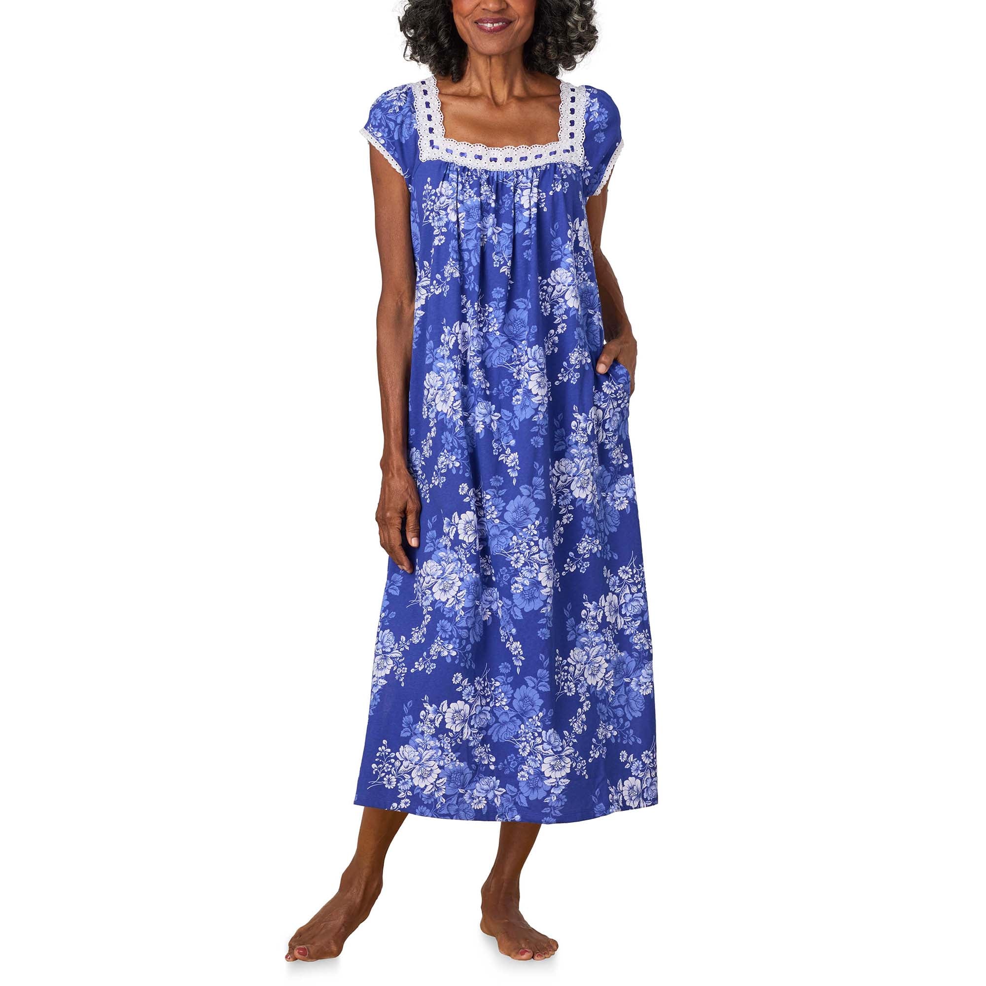 Midnight Blooms Cotton Jersey Ballet Gown - 1