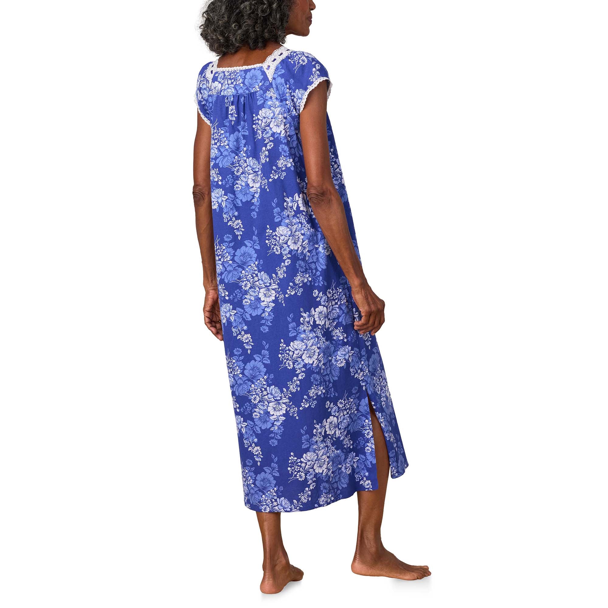 Midnight Blooms Cotton Jersey Ballet Gown - 3