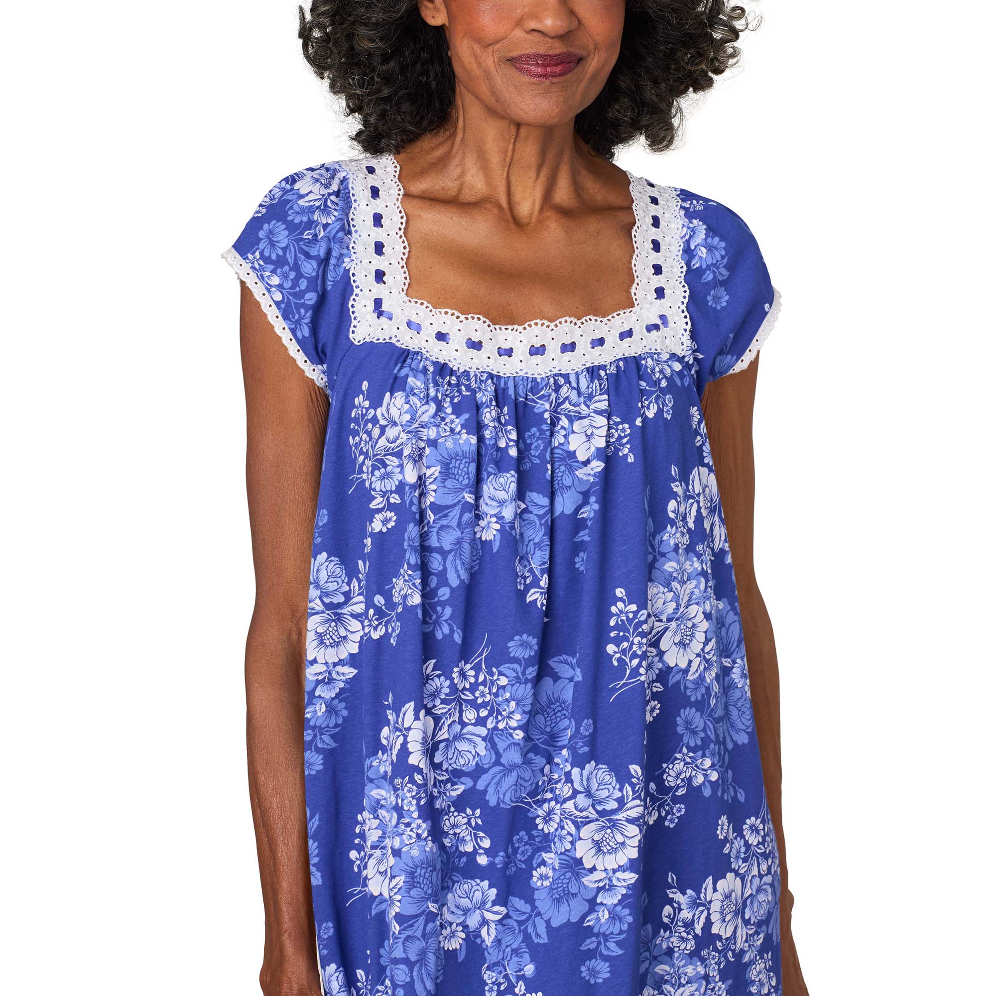 Midnight Blooms Cotton Jersey Ballet Gown - 4