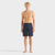 Men Linen Bermuda Shorts Cargo Pockets - Navy - 1