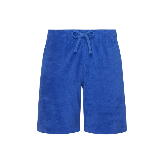 Terry Bermuda Shorts Solid - Blue - 4
