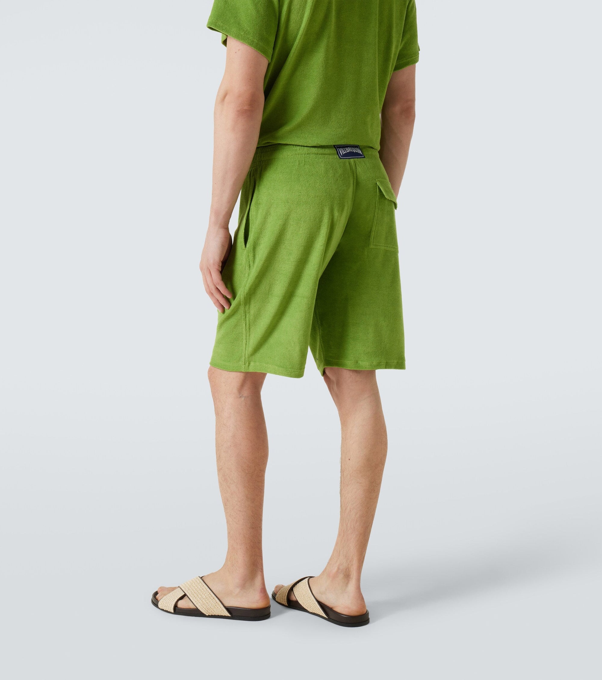 Terry Bermuda Shorts Solid - Green - 3